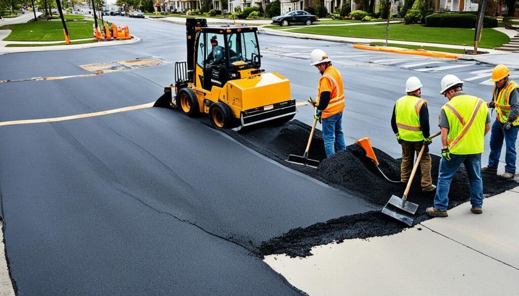 reparación de asfalto