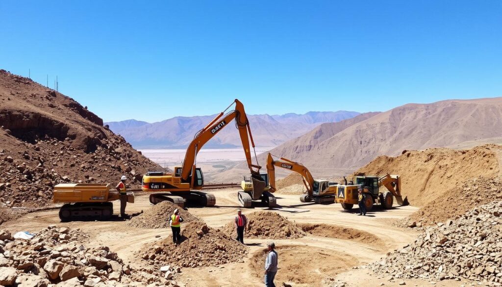 proceso de excavación en construcción