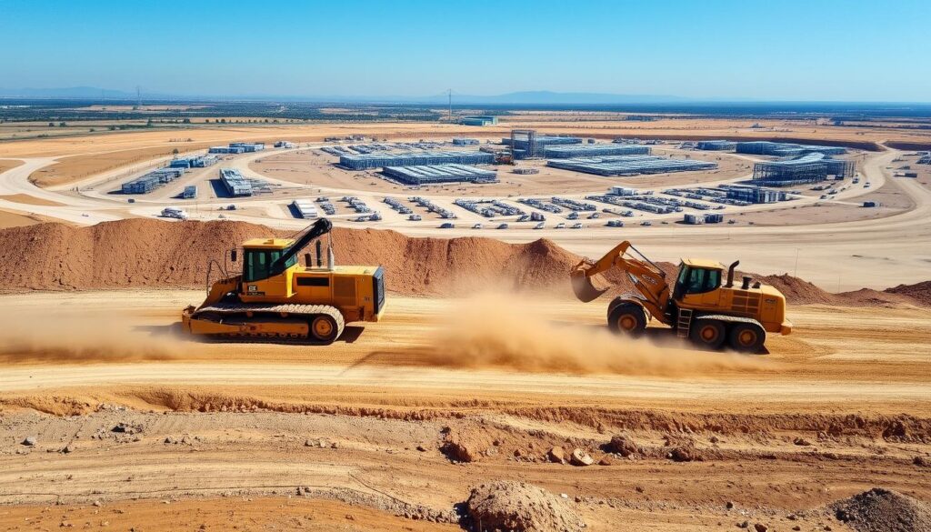 Movimientos de tierras en la construcción de parques industriales