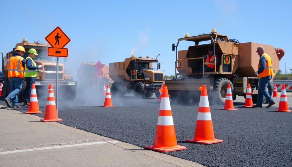 Seguridad en proyectos de asfalto en caliente