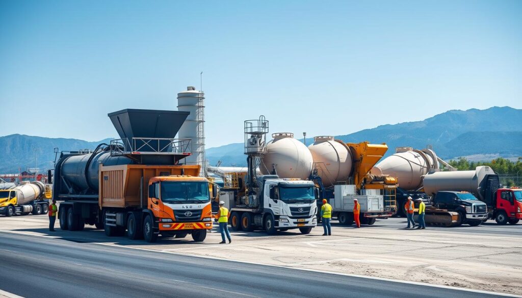 equipos de construcción vial